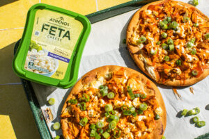 Buffalo Chicken Feta Flatbread