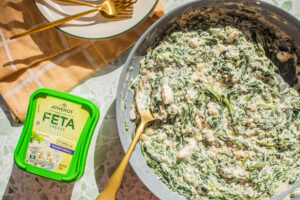 Creamed Spinach with Feta