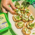 Cucumber Feta Bruschetta