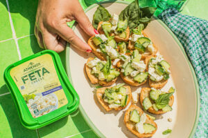 Cucumber Feta Bruschetta