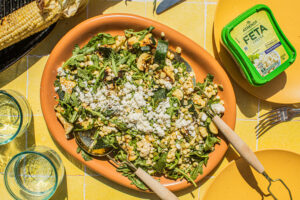 Grilled Zucchini and Corn Salad with Feta 