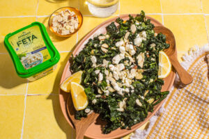 Lemon Feta Kale Salad