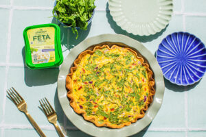 Mediterranean Feta Quiche