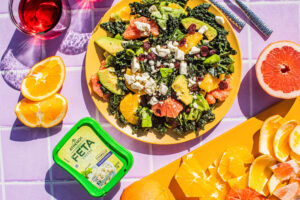 Sunkist Grapefruit Kale and Feta Salad