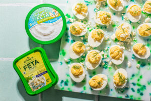 Whipped Feta Deviled Eggs