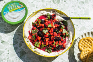 Whipped Feta with Crushed Honey Berries