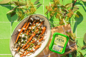 Honey Roasted Carrots with Feta